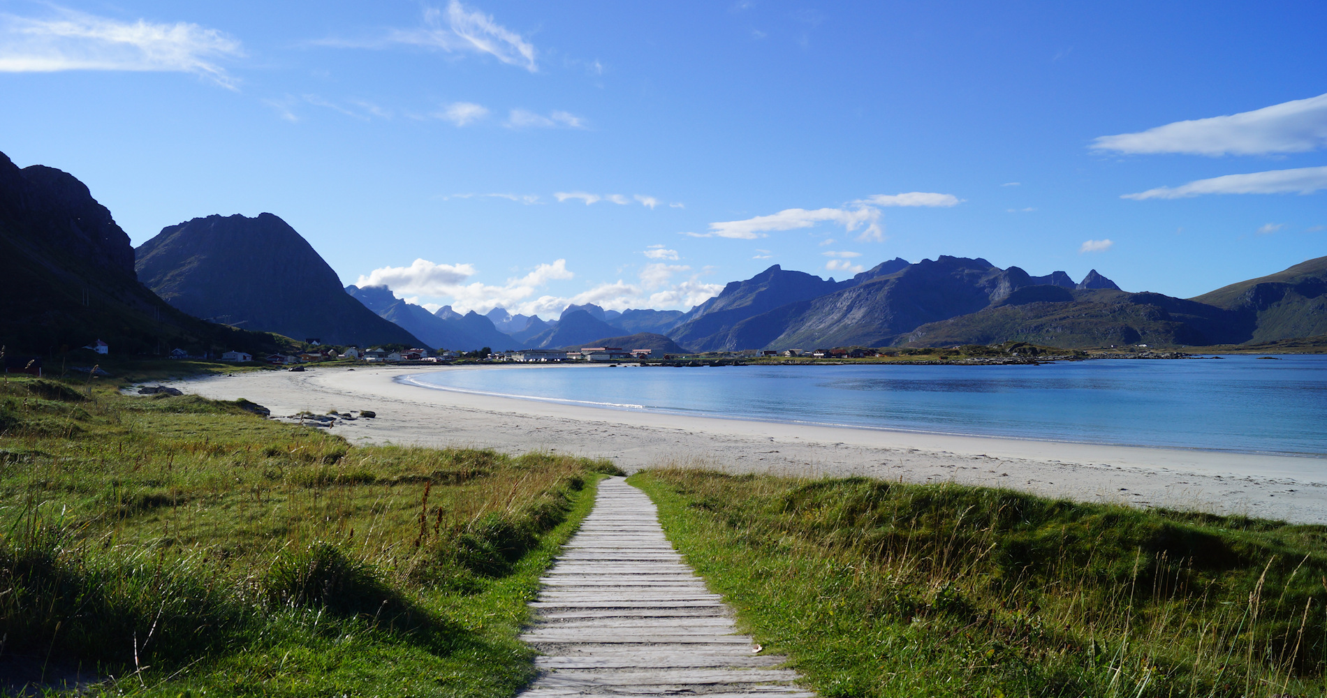 Flotte sandstrender og bademuligheter